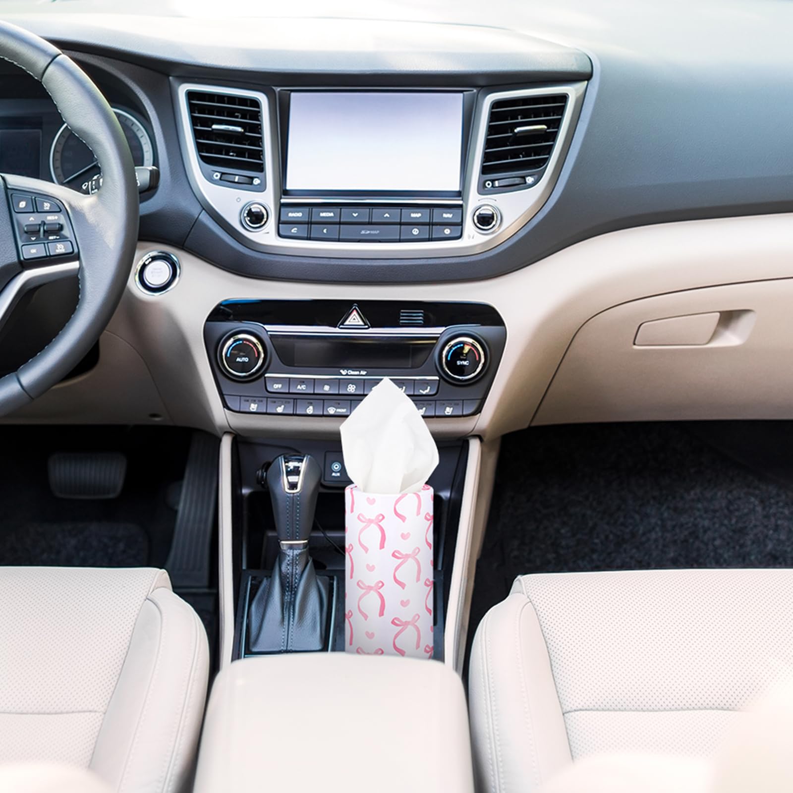 Yoande tissue holder usable in cars, bathrooms, bedrooms, and offices