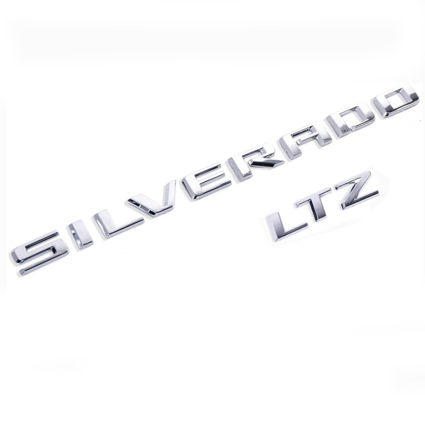 Yoaoo 2pack LTZ emblem chrome badges for Silverado with premium 3D look
