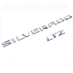 Yoaoo 2pack LTZ emblem chrome badges for Silverado with premium 3D look
