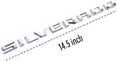 Yoaoo 3D emblems with back adhesive ready for quick stick-on installation on Silverado