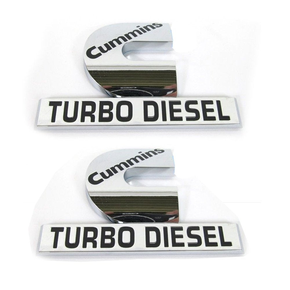 Yoaoo Cummins glossy chrome emblem, 4.5 x 2.9 inches, adds durable shine