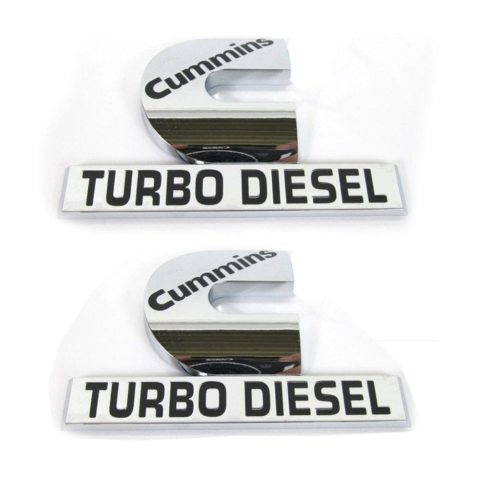 Yoaoo Cummins glossy chrome emblem, 4.5 x 2.9 inches, adds durable shine