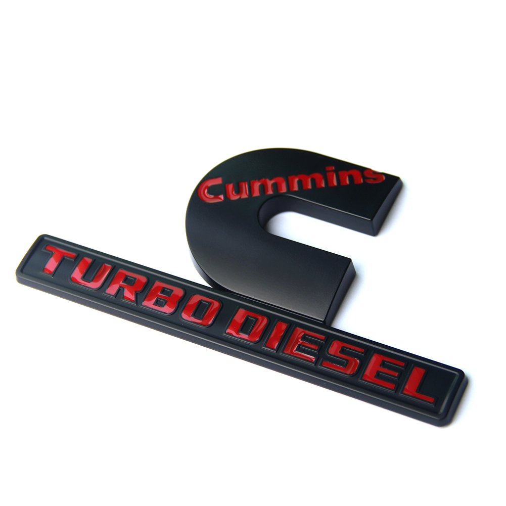 Yoaoo red emblem with adhesive backing applied to vehicle surface.