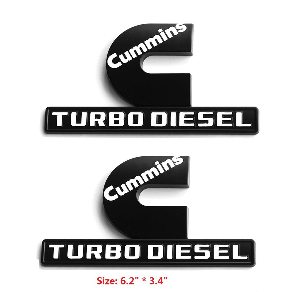 Yoaoo two-pack Cummins emblems in box ready for easy installation.