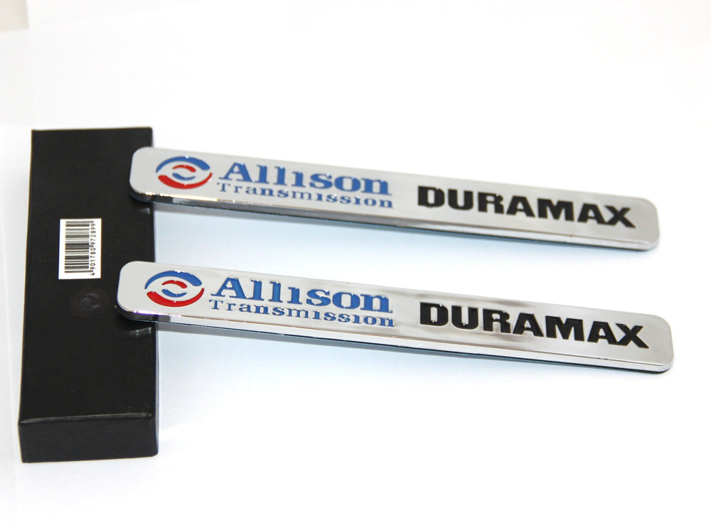 Yoaoo emblem for Allison transmission in chrome black with durable adhesion for Silverado.