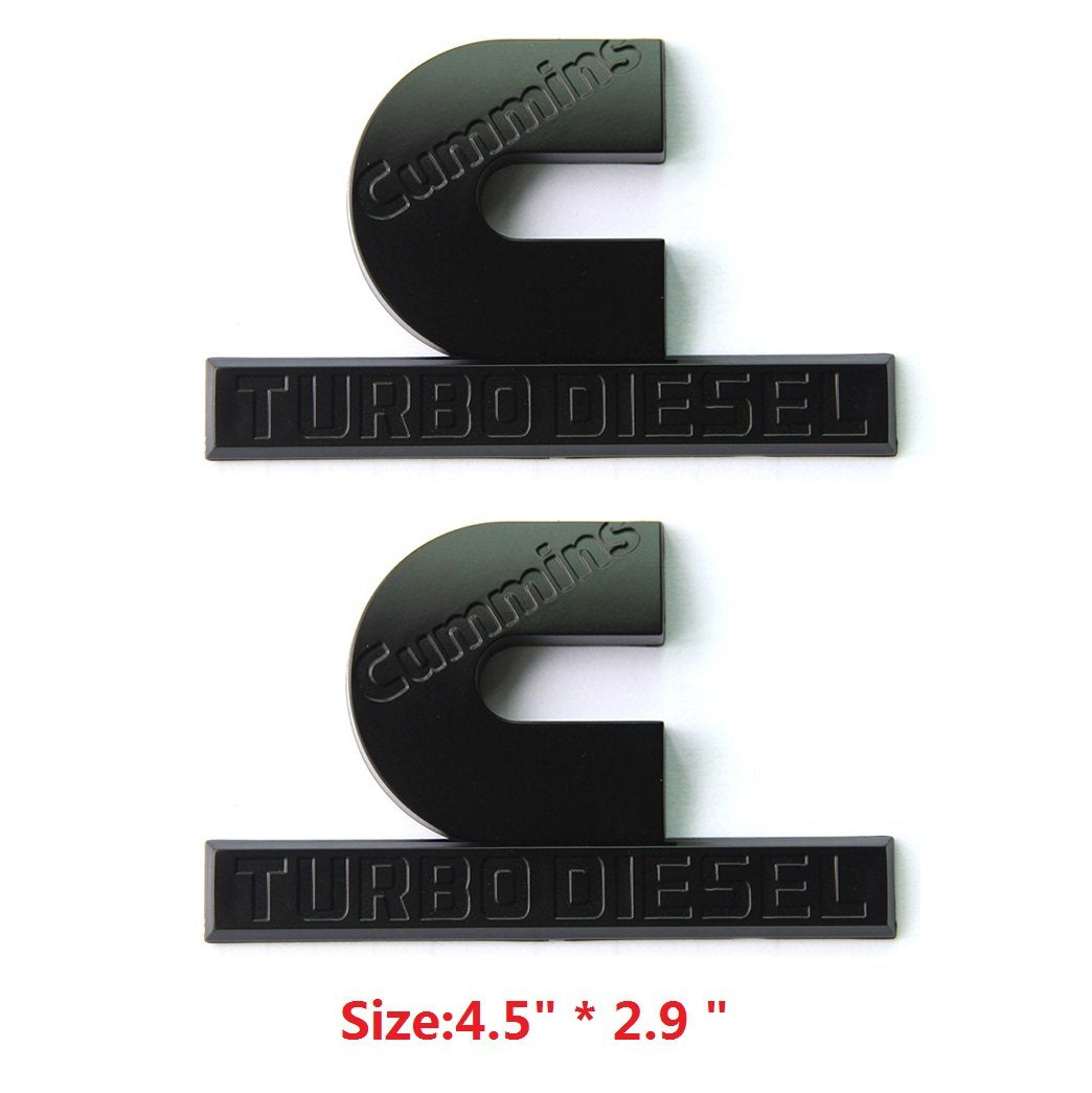 Yoaoo matte finish emblem complements grilles and doors on trucks.