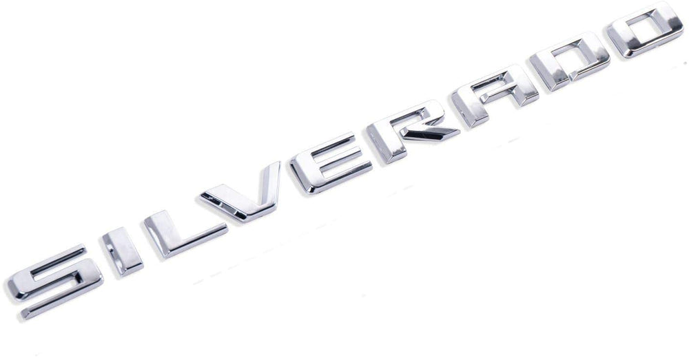 Yoaoo Silverado LTZ emblem closeup showing glossy chrome 3D badge
