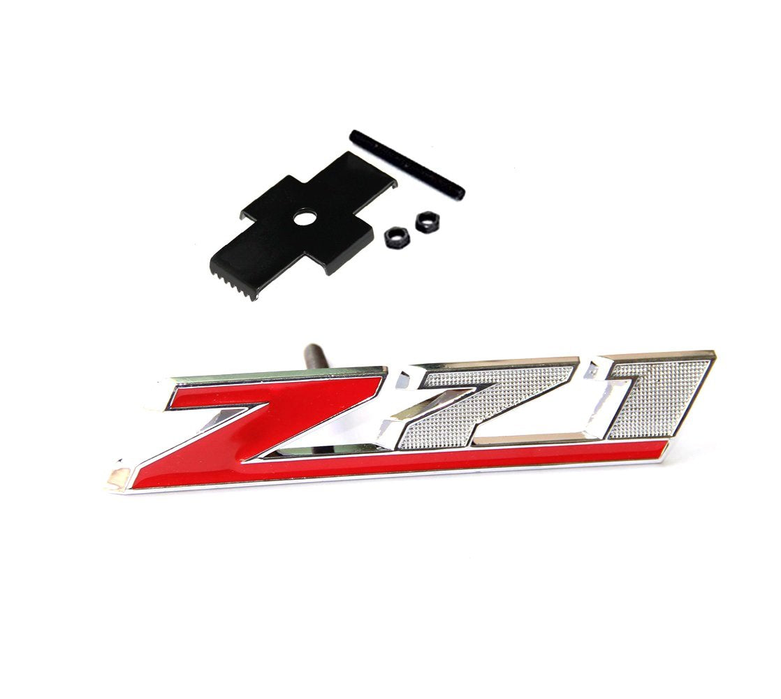Yoaoo Z71 chrome-finish emblem close-up for durable exterior upgrade.