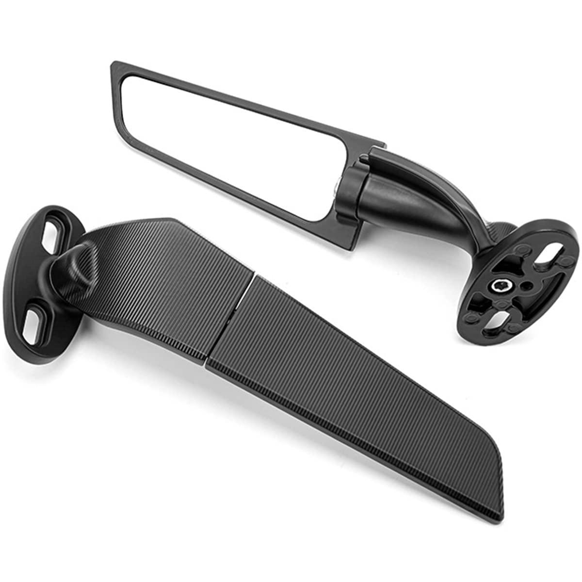 YOBEYI racing mirror wing front view highlighting sporty styling and visibility