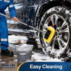 Yocada 12-inch soft bristle head cleans gently on car paint.