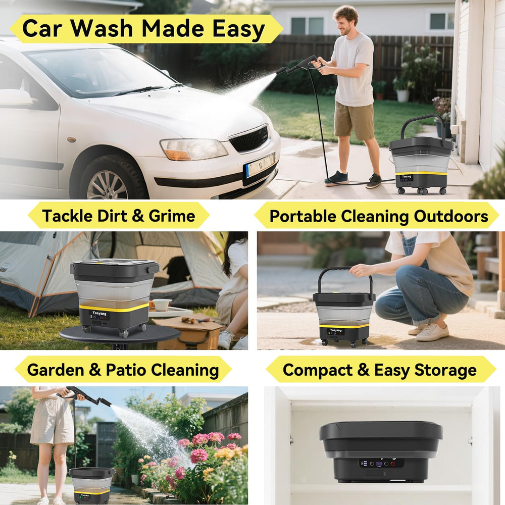 Yoeyang portable cleaner lightweight 4.6 lb body reduces fatigue.