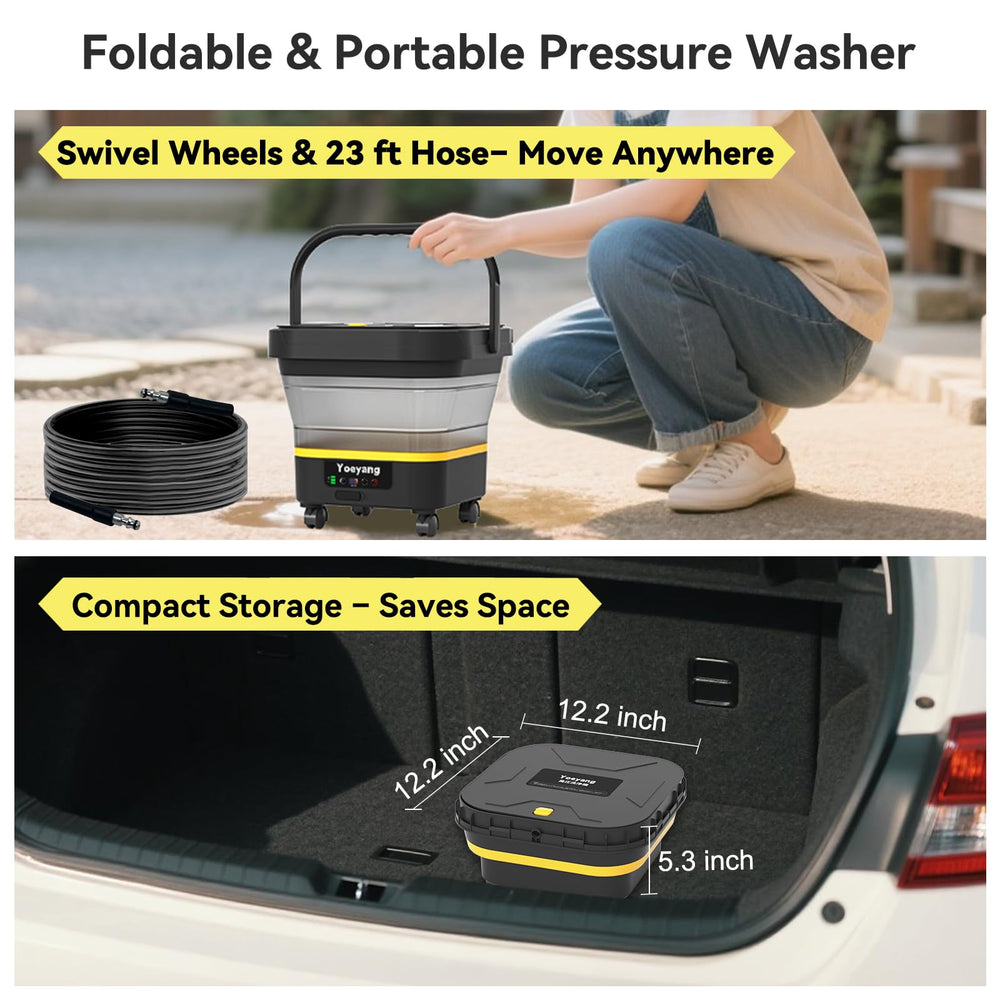 Yoeyang portable cleaner multi-level spray adapts to different cleaning tasks.