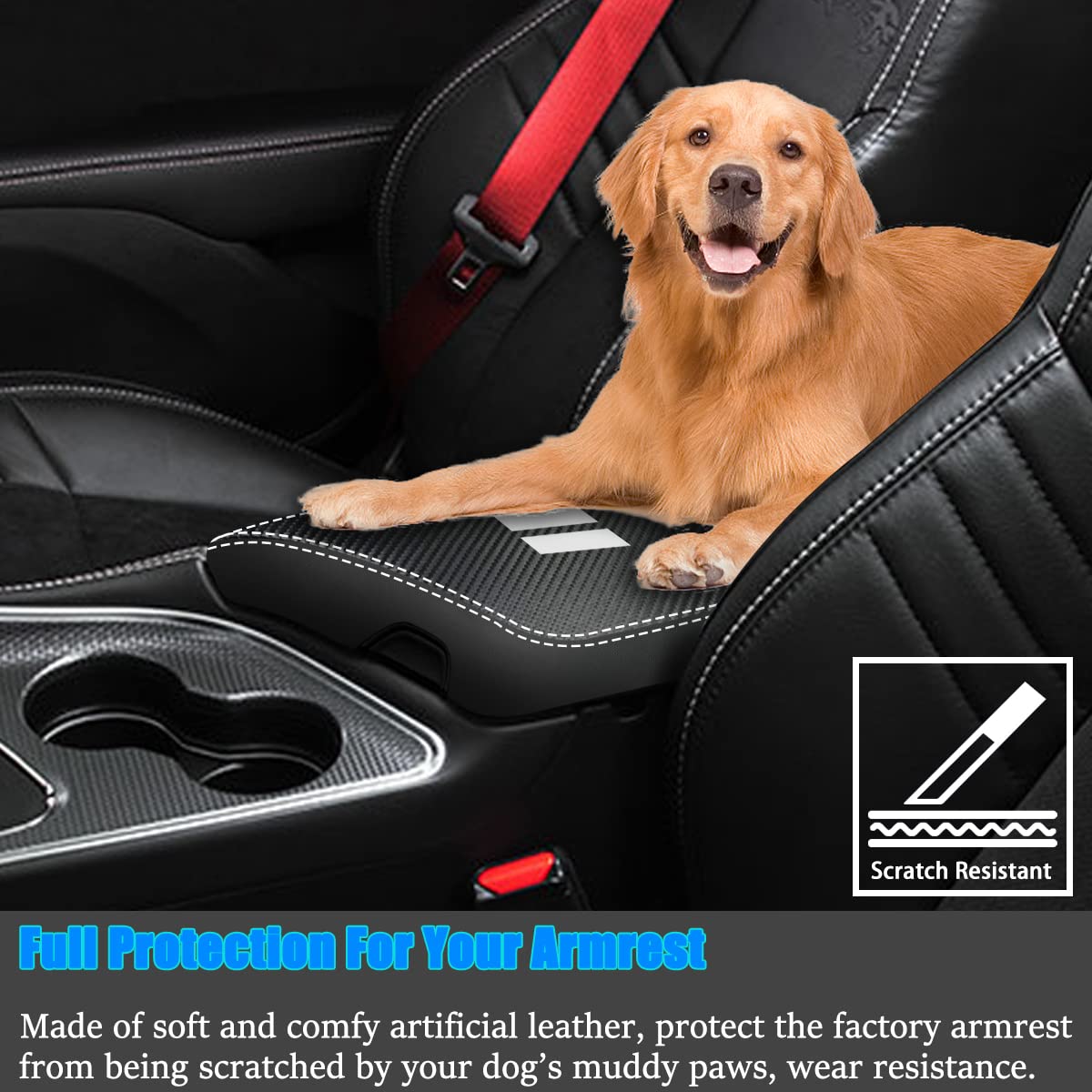 YOFAMO armrest cover side protection guards console edges from scratches