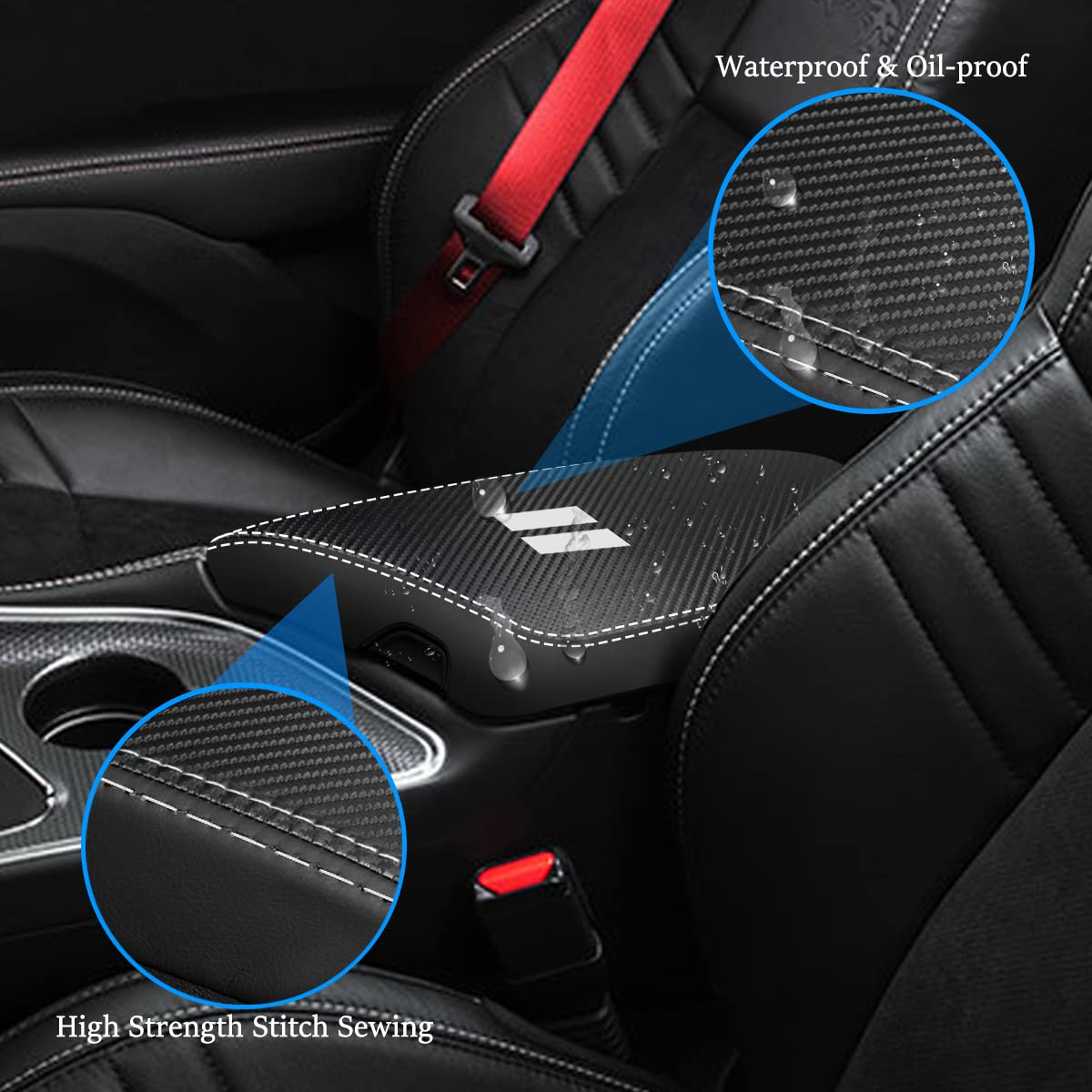 YOFAMO soft leather texture provides comfortable elbow rest on drives