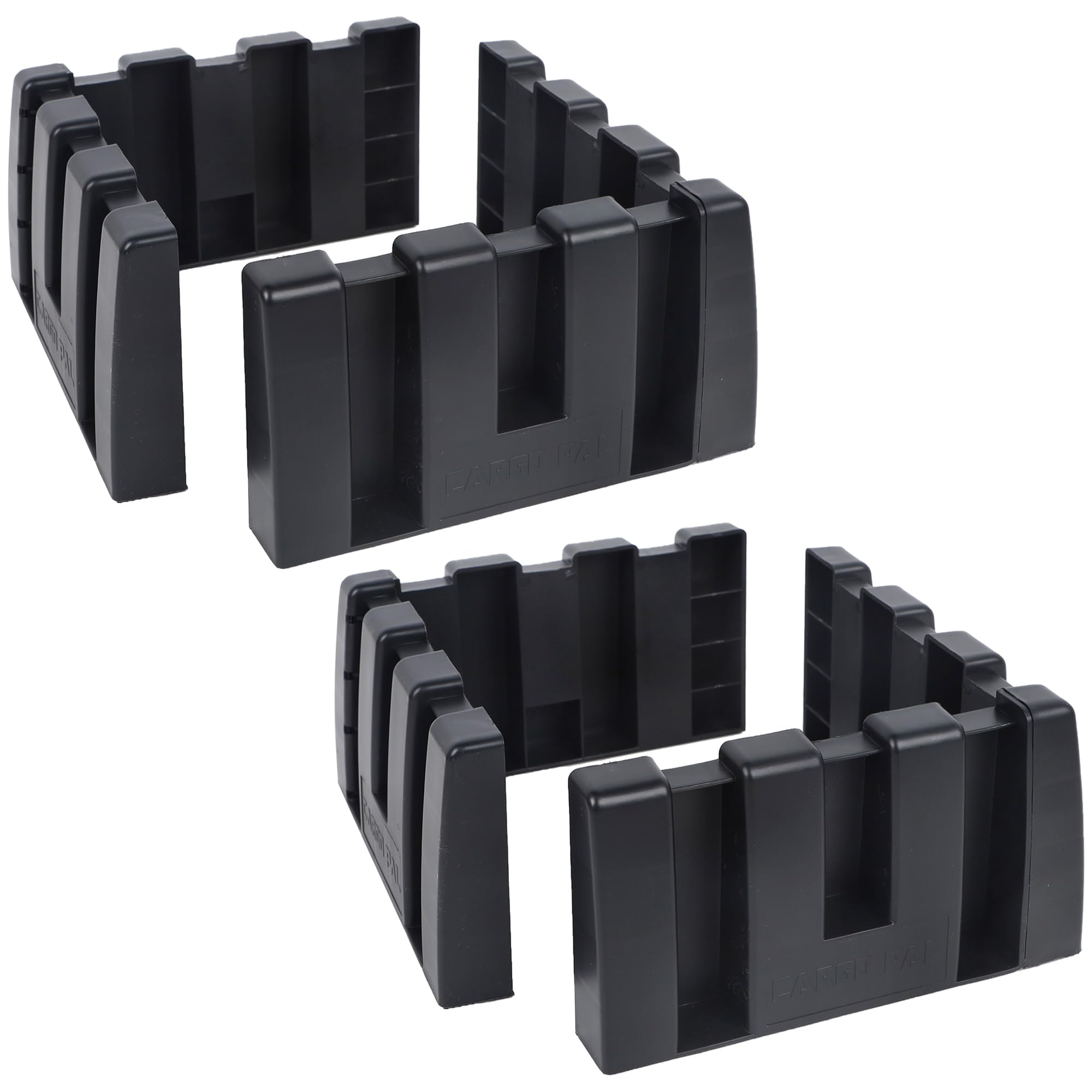 YOFIT Cargo Pal blocks in trunk setup for modular storage.