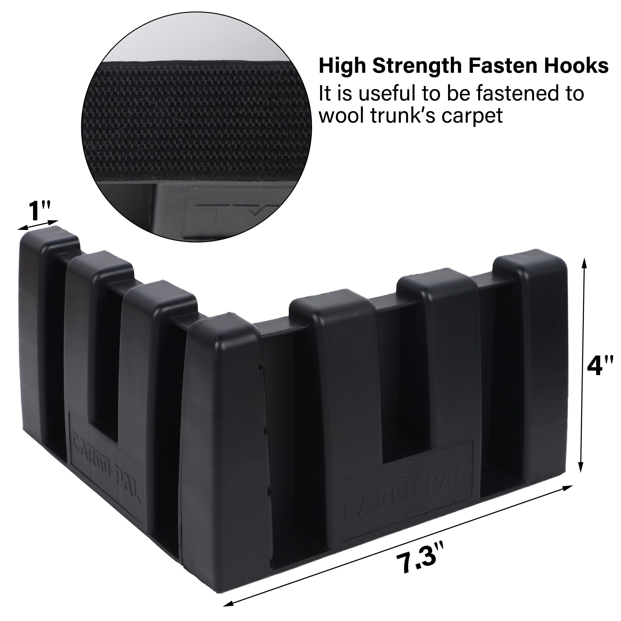 YOFIT Cargo Pal bottom fastening hook grips Wool Trunk carpet.