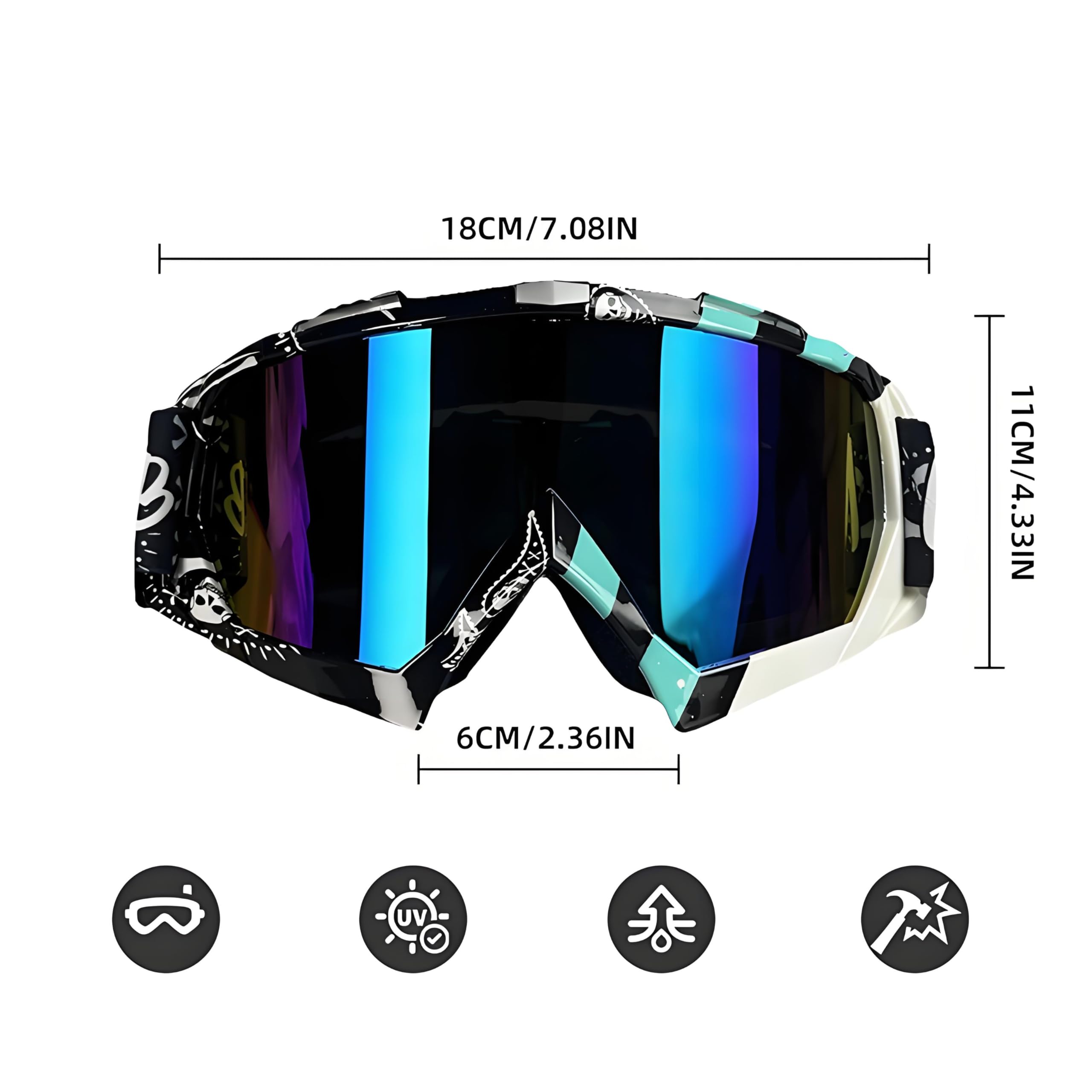 YOHOG dirt bike goggles are versatile enough for off-road adventures and sports.