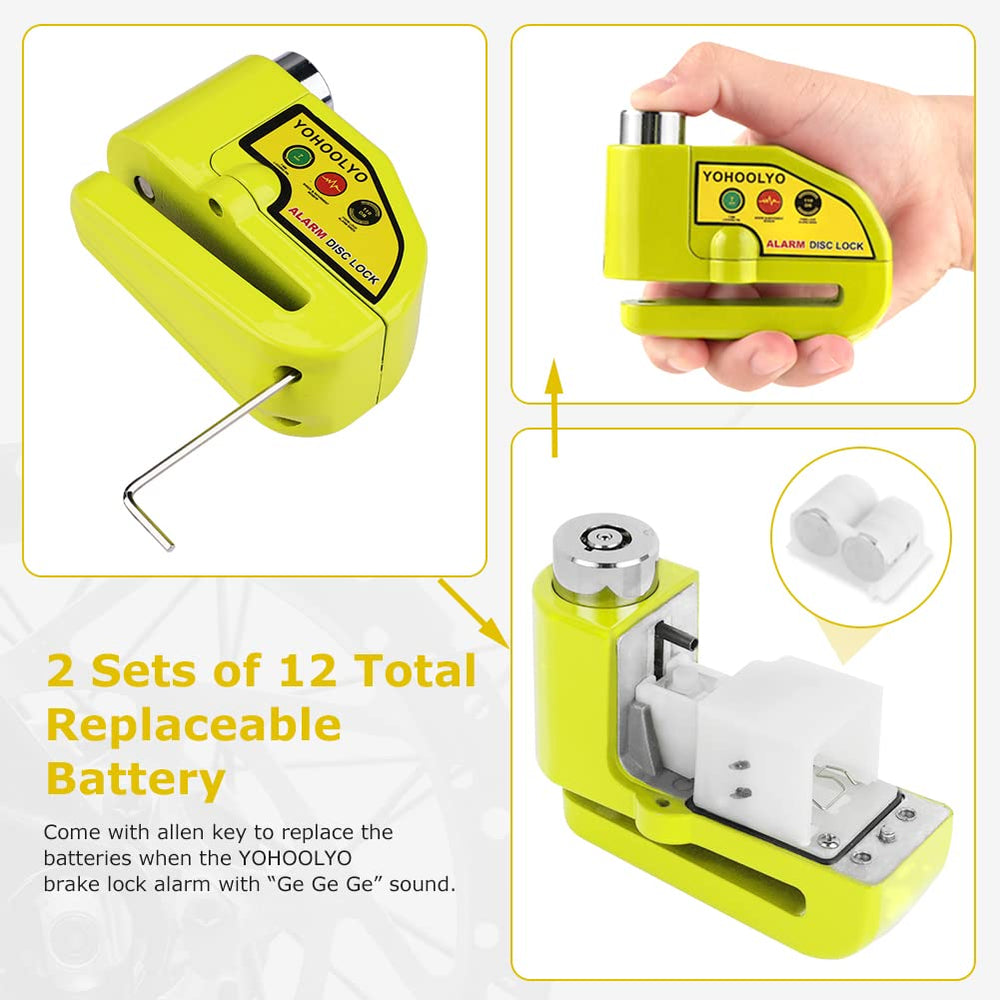 YOHOOLYO 7mm pin ensures precise locking alignment.
