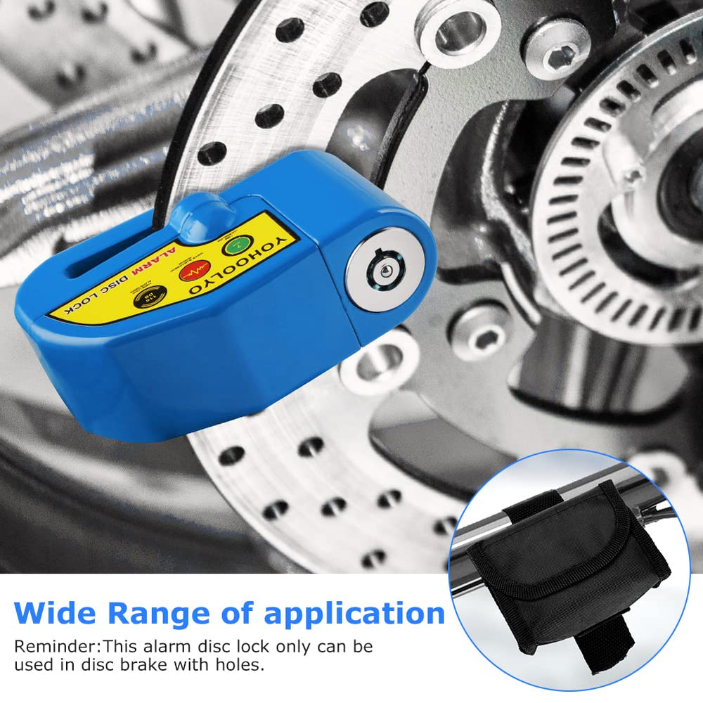 YOHOOLYO Alarm Disc Lock includes Allen wrench for quick setup