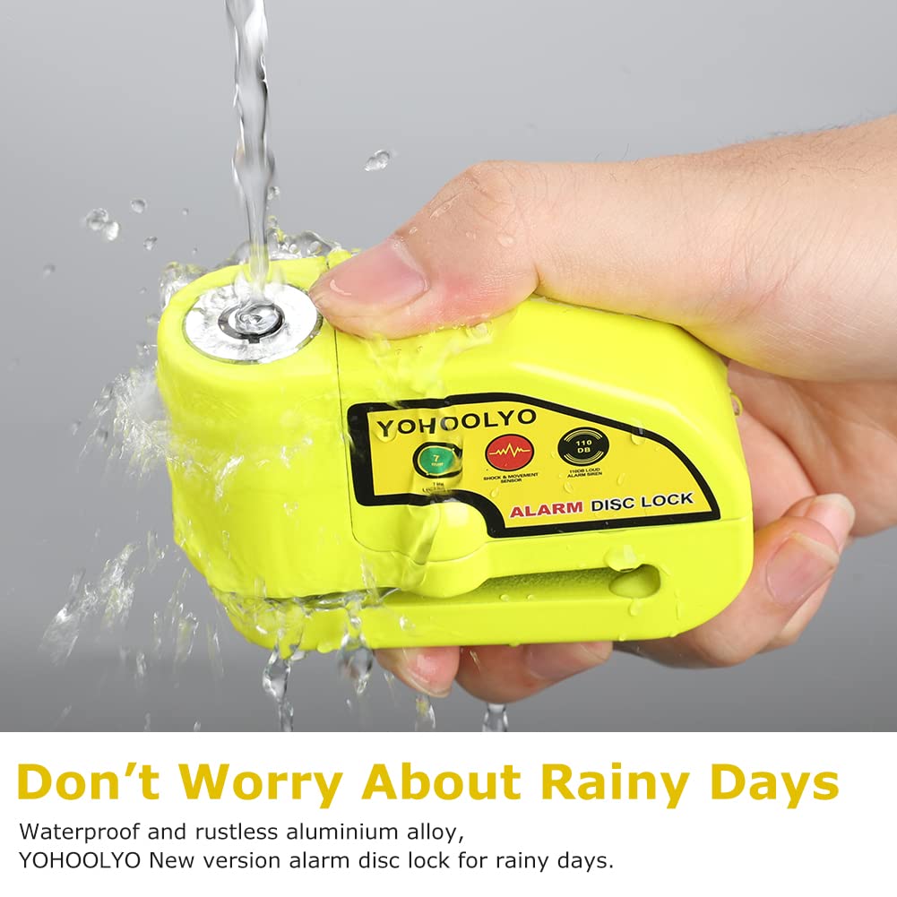 YOHOOLYO lock battery compartment shows long-lasting power for alarms.