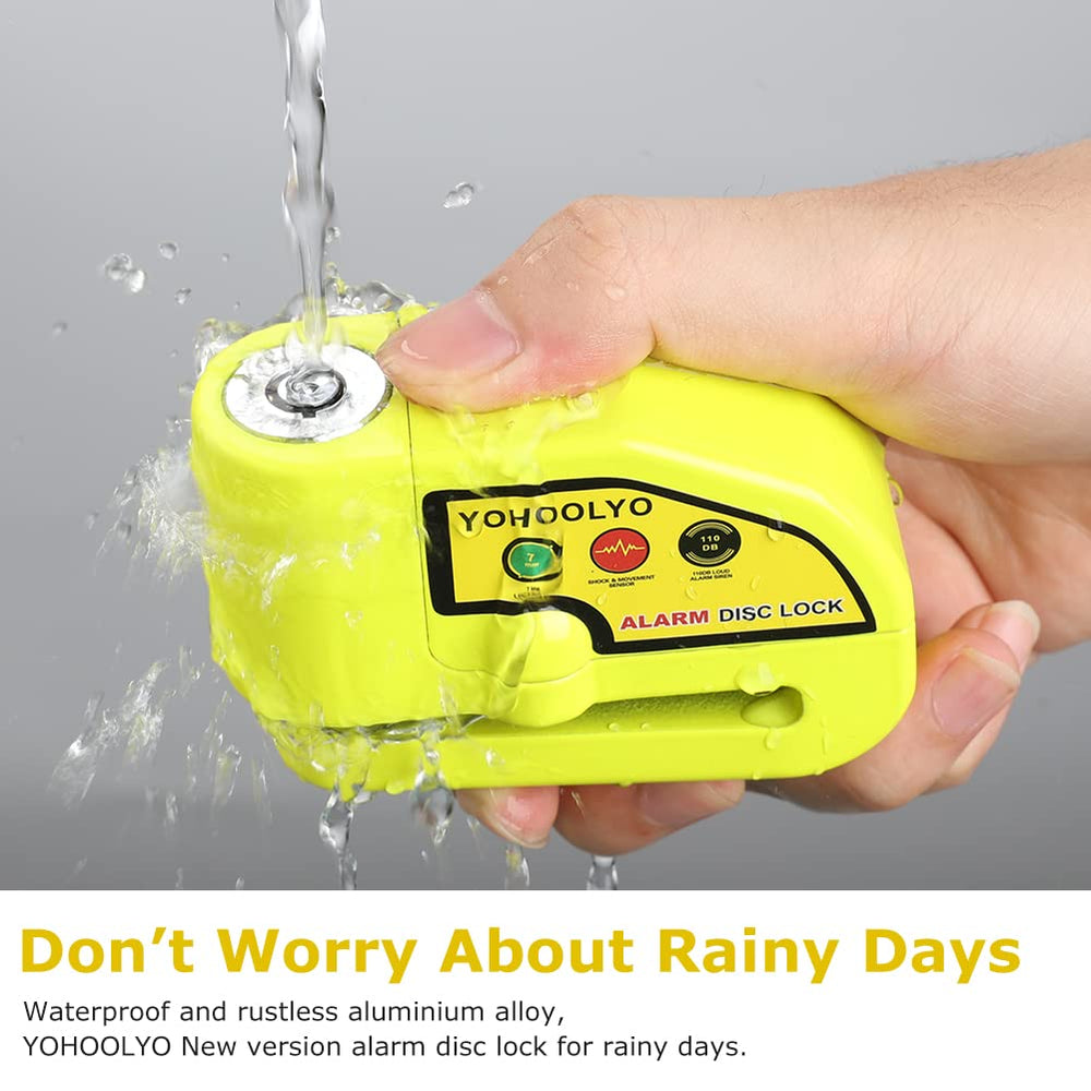 YOHOOLYO lock battery compartment shows long-lasting power for alarms.
