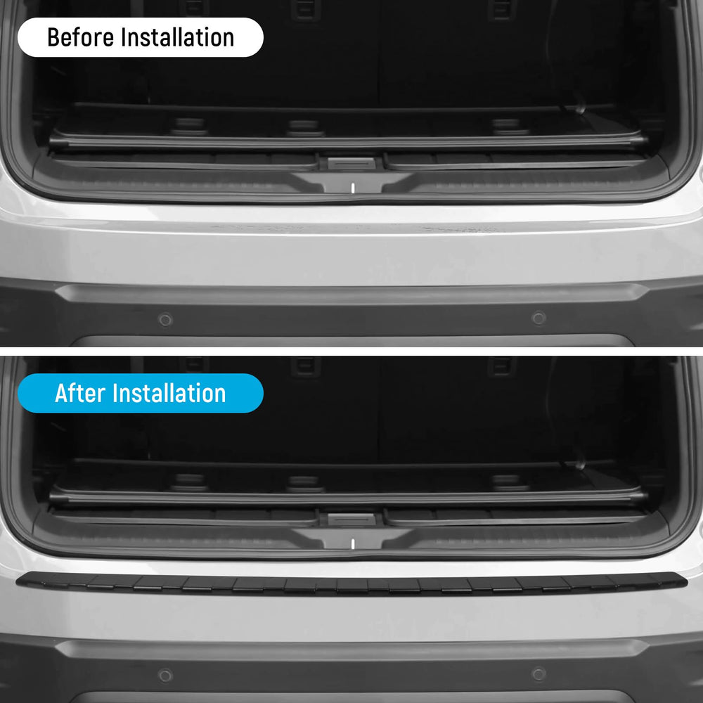 Matte black ABS finish highlights YOJOJOCO bumper guard while preserving OEM look.