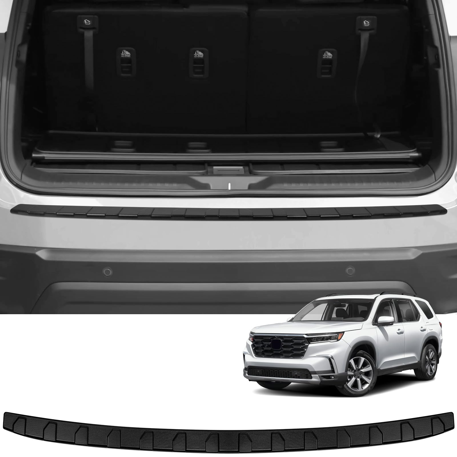 YOJOJOCO rear bumper protector on Honda Pilot protects the rear sill from scratches.