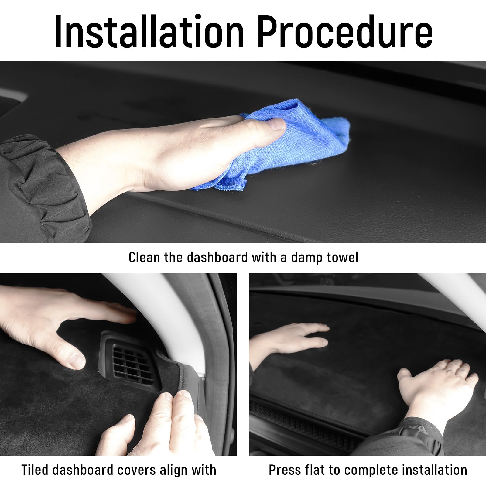 YOJOJOCO glare-reduction design minimizes reflections on the windshield.