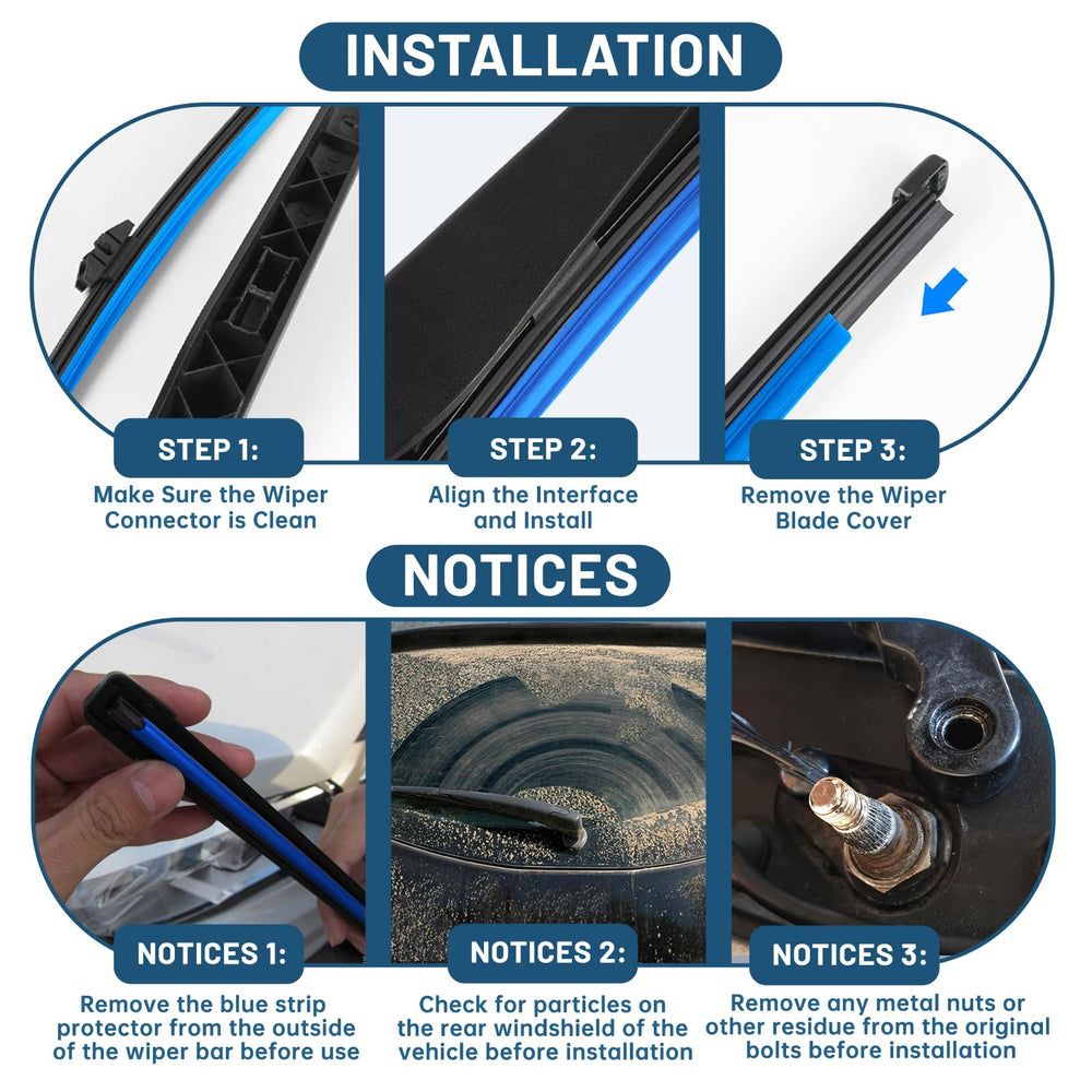 YOKKIP easy-install design speeds rear wiper replacement.