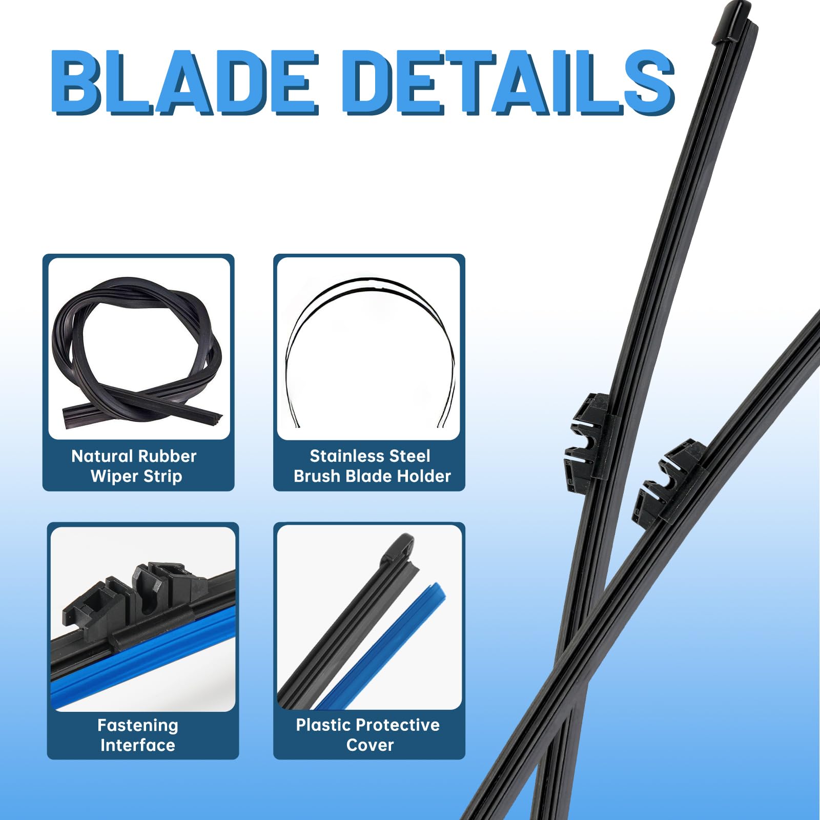 YOKKIP rear wiper arm base in zinc steel for sturdy support.