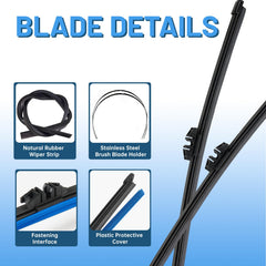 YOKKIP rear wiper arm base in zinc steel for sturdy support.