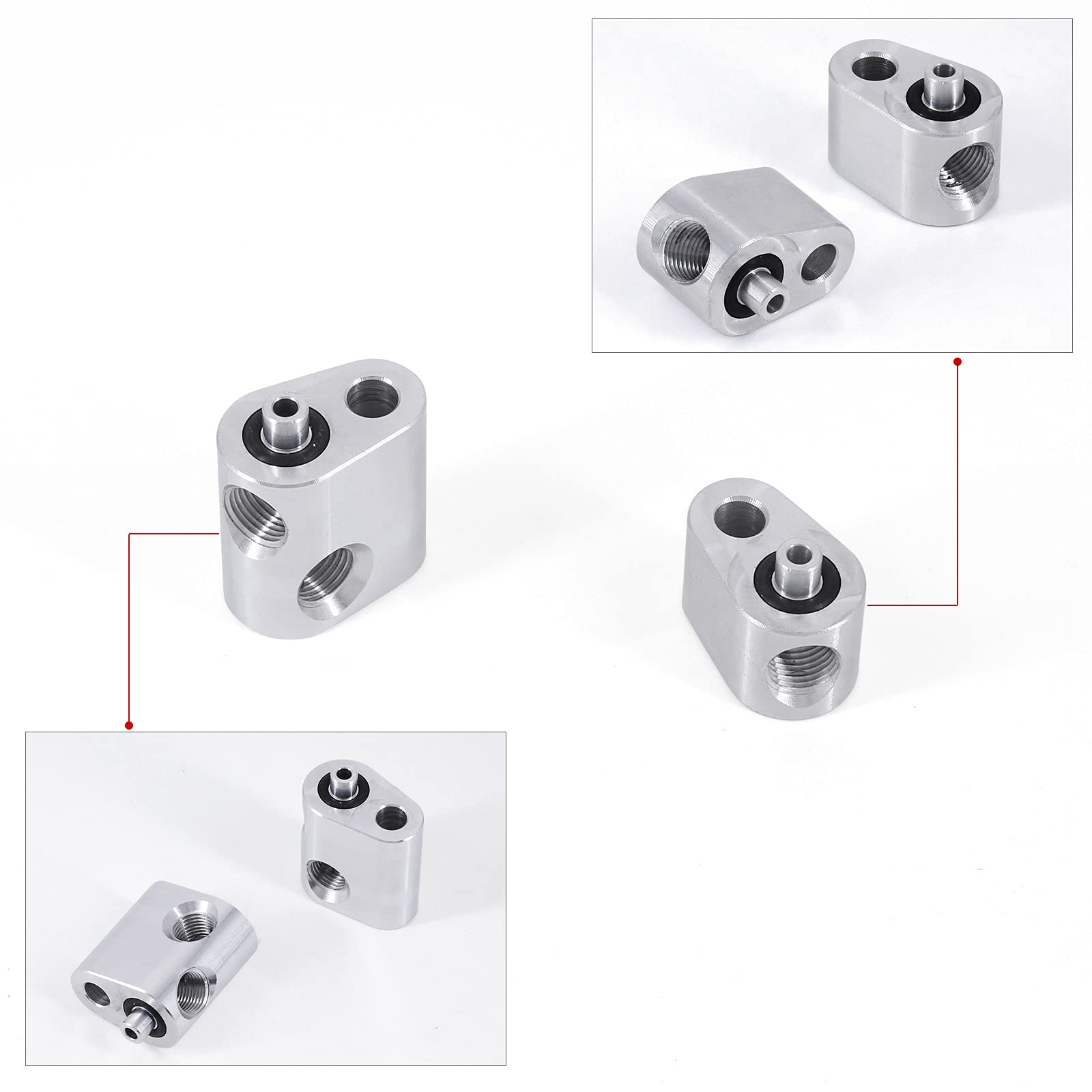 Yokolos LS coolant ports included for efficient coolant routing in LS builds
