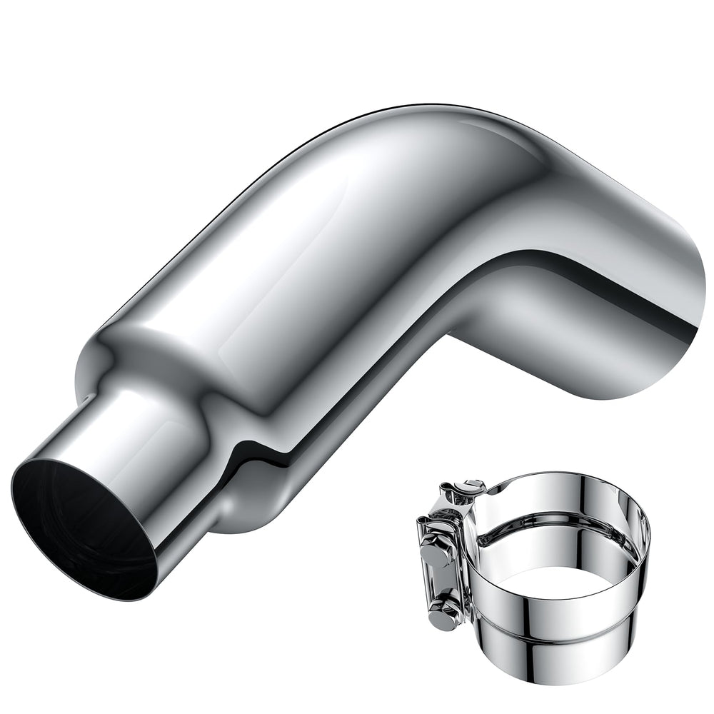 YOLANDO 4-6 inch exhaust elbow chrome clamp for seamless diesel upgrades.