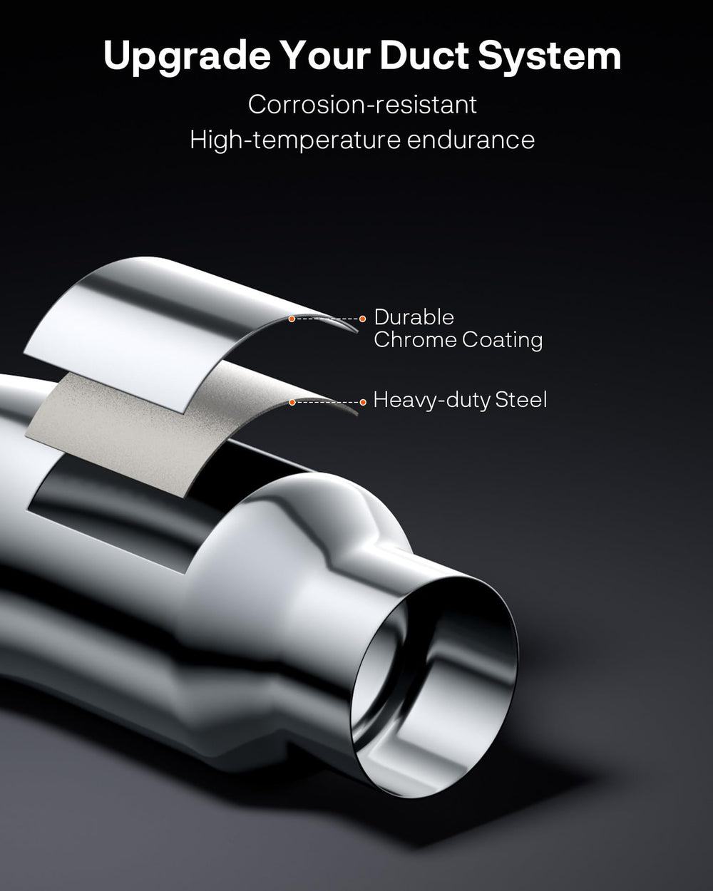 YOLANDO durable chrome finish withstands harsh weather and road use.