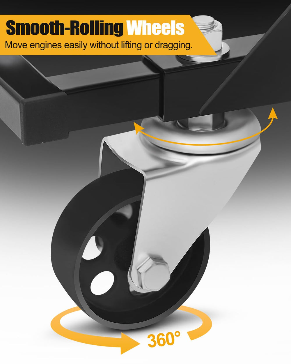 YOLANDO secure engine support keeps engines steady during work