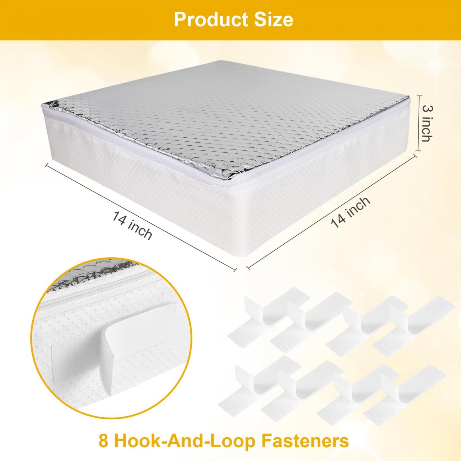 YoleShy reflective surface doubles as heat shield for more comfortable camping.