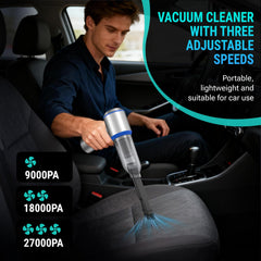 Yomile air duster at 250,000 RPM blasts dust from keys and electronics.