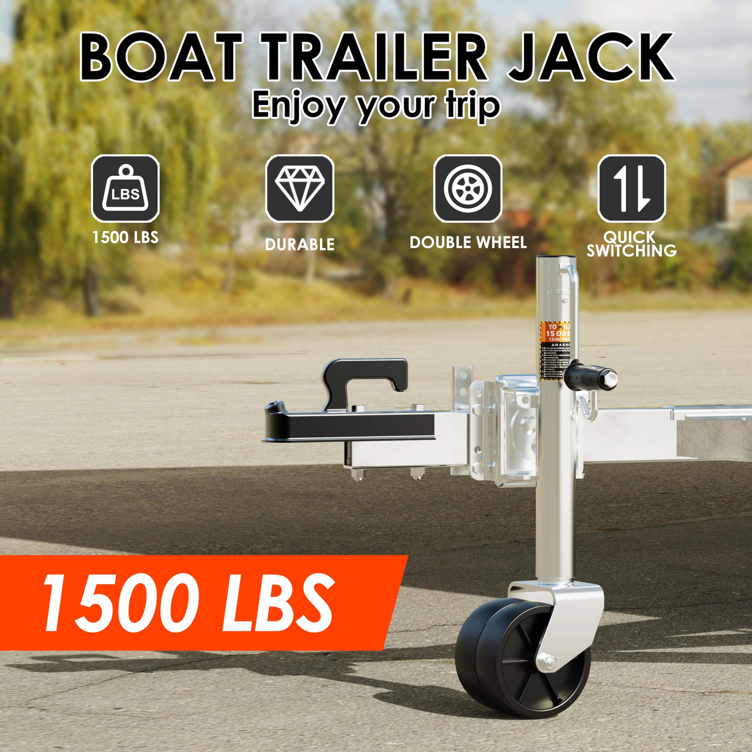 YOMILINK 12-inch lift range enables precise trailer alignment