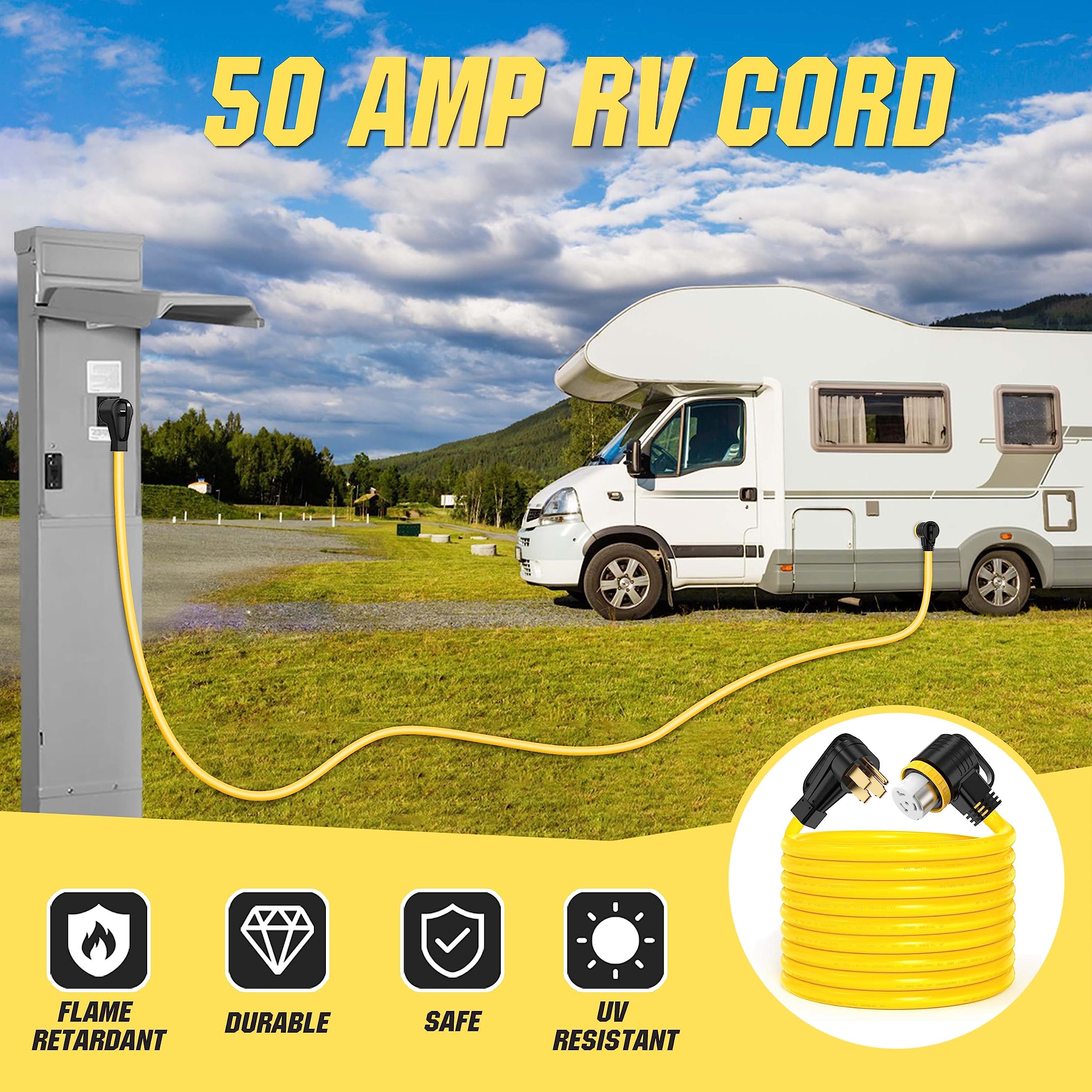 YOMILINK storage bag and strap help keep the cord organized when stored.