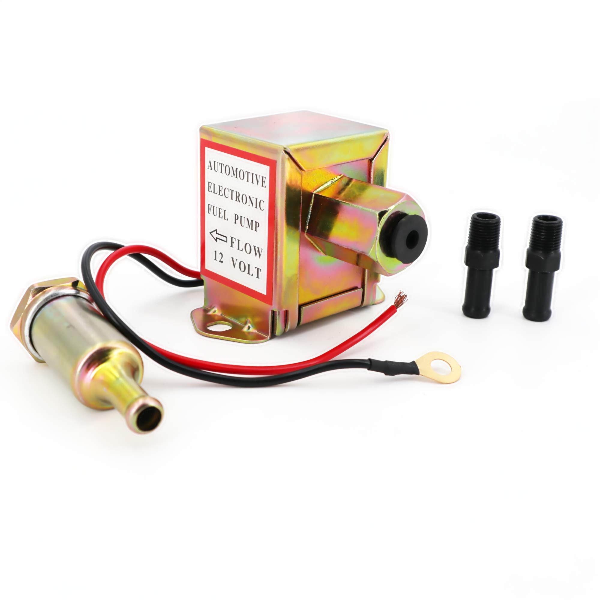 YONEDA electric fuel pump in-line assembly with stable fuel flow.