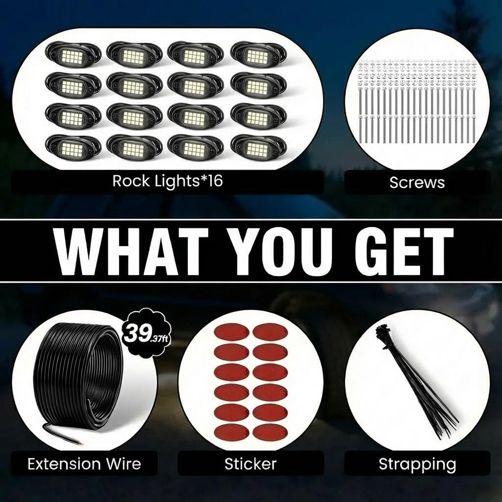 Yoneda IP68 waterproof lights withstand rain and spray during outdoor use