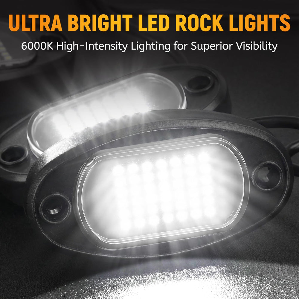 YONEDA rock lights for boats, marine-friendly underglow and style