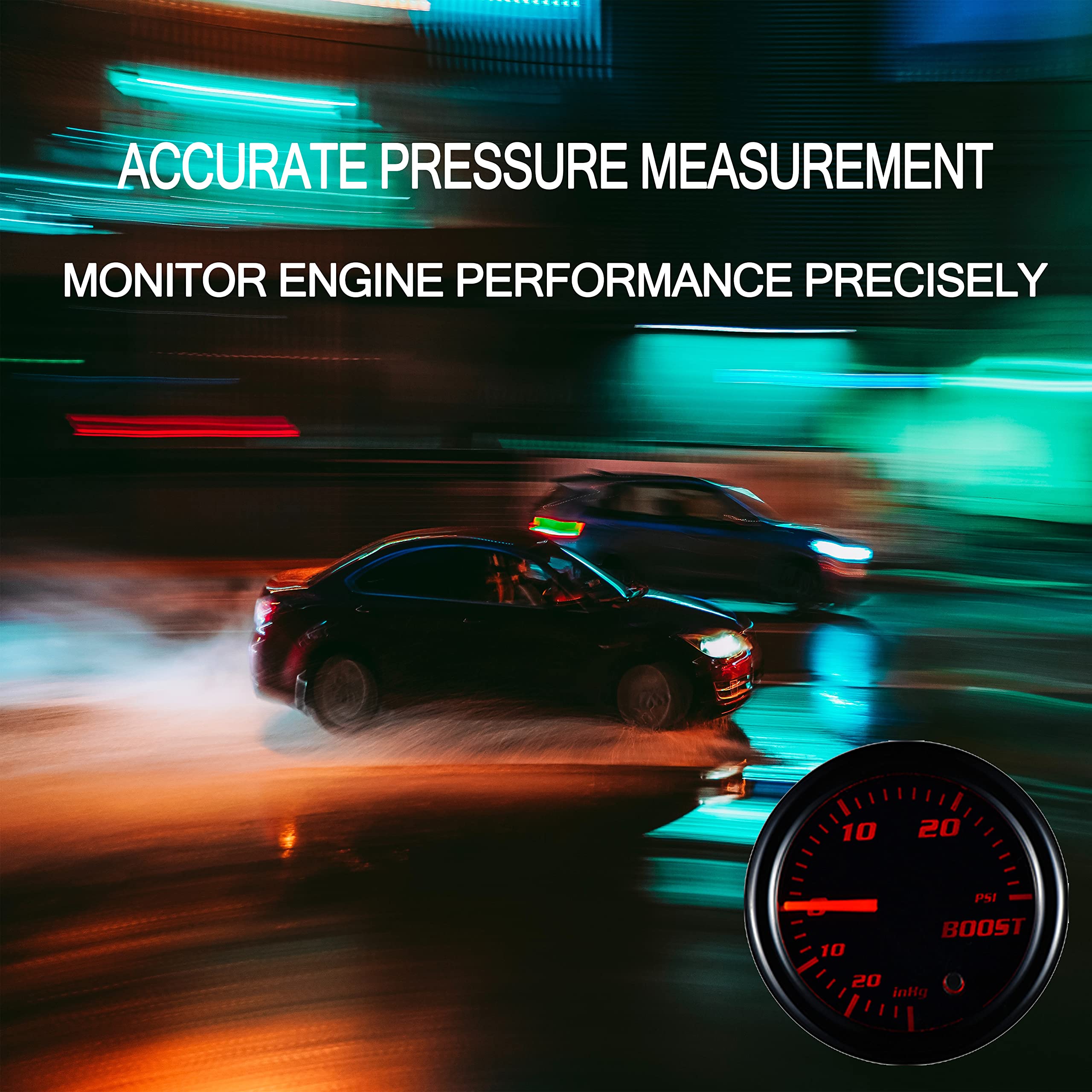 YONEDA 30 PSI vacuum gauge in action tracks engine performance