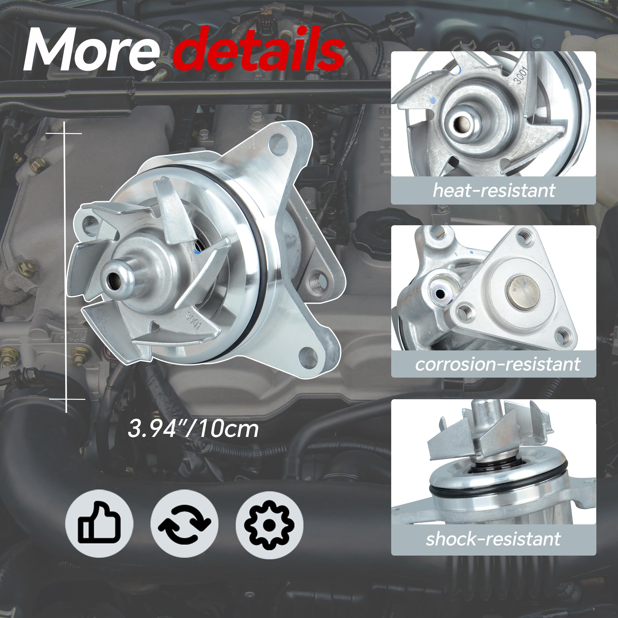 Yongtoparts AW4126 detail label image emphasizing corrosion-resistant materials and heat tolerance.