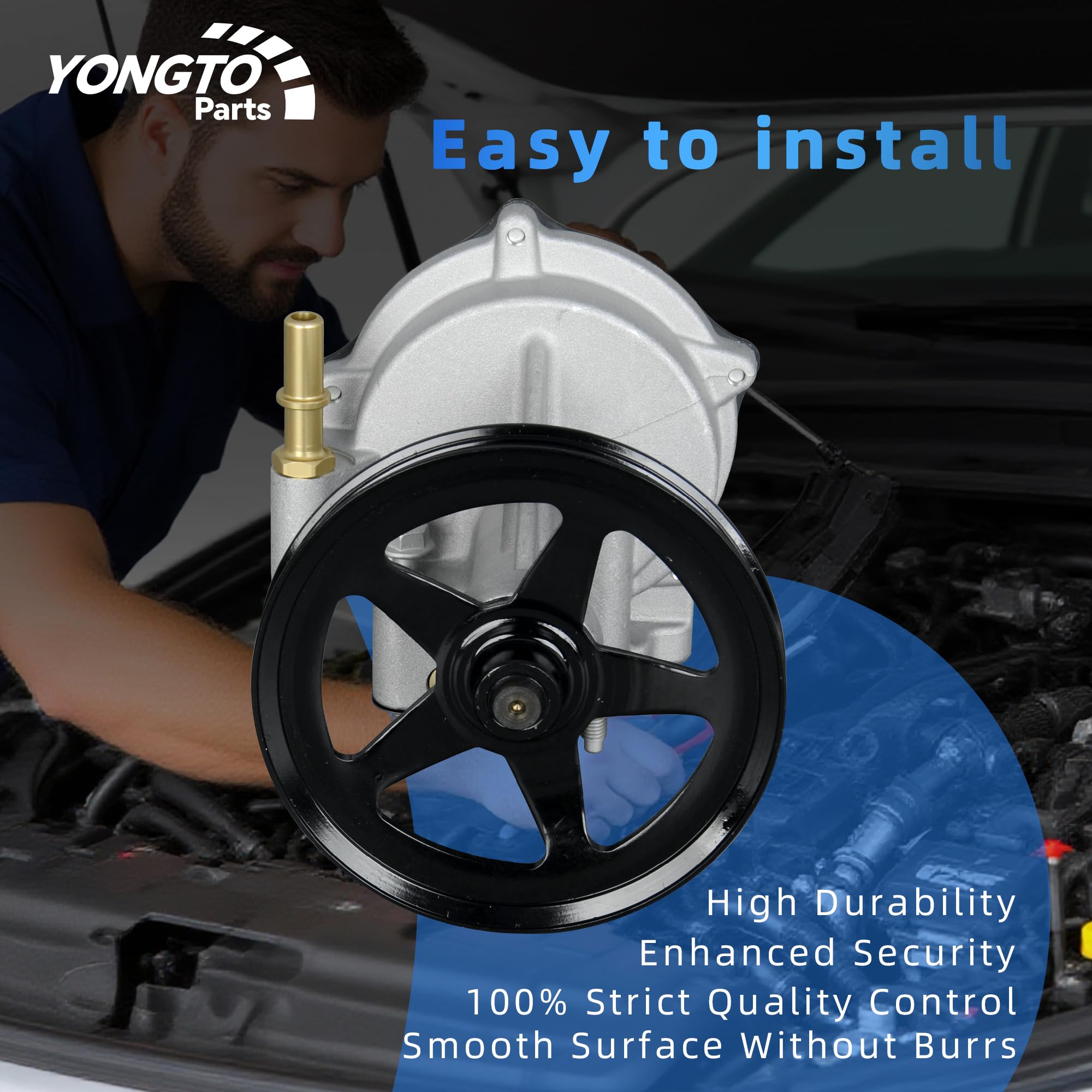 Yongtoparts brake vacuum pump vehicle-fitment chart image helps match the part