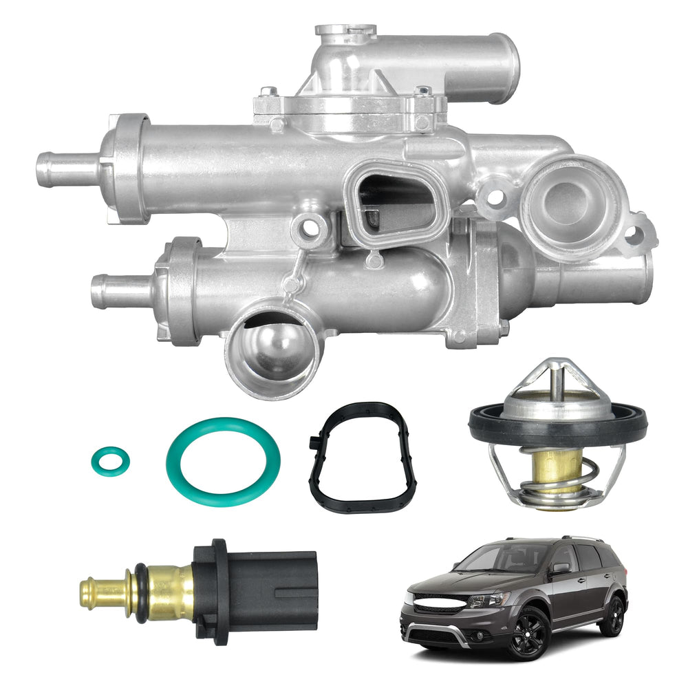 Yongtoparts aluminium thermostat housing assembly for engine cooling efficiency