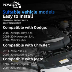 Yongtoparts thermostat housing with included coolant temperature sensor