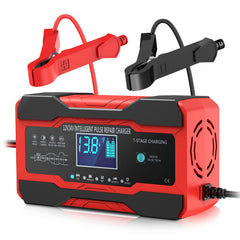 YONHAN battery charger front LCD display for quick status checks.