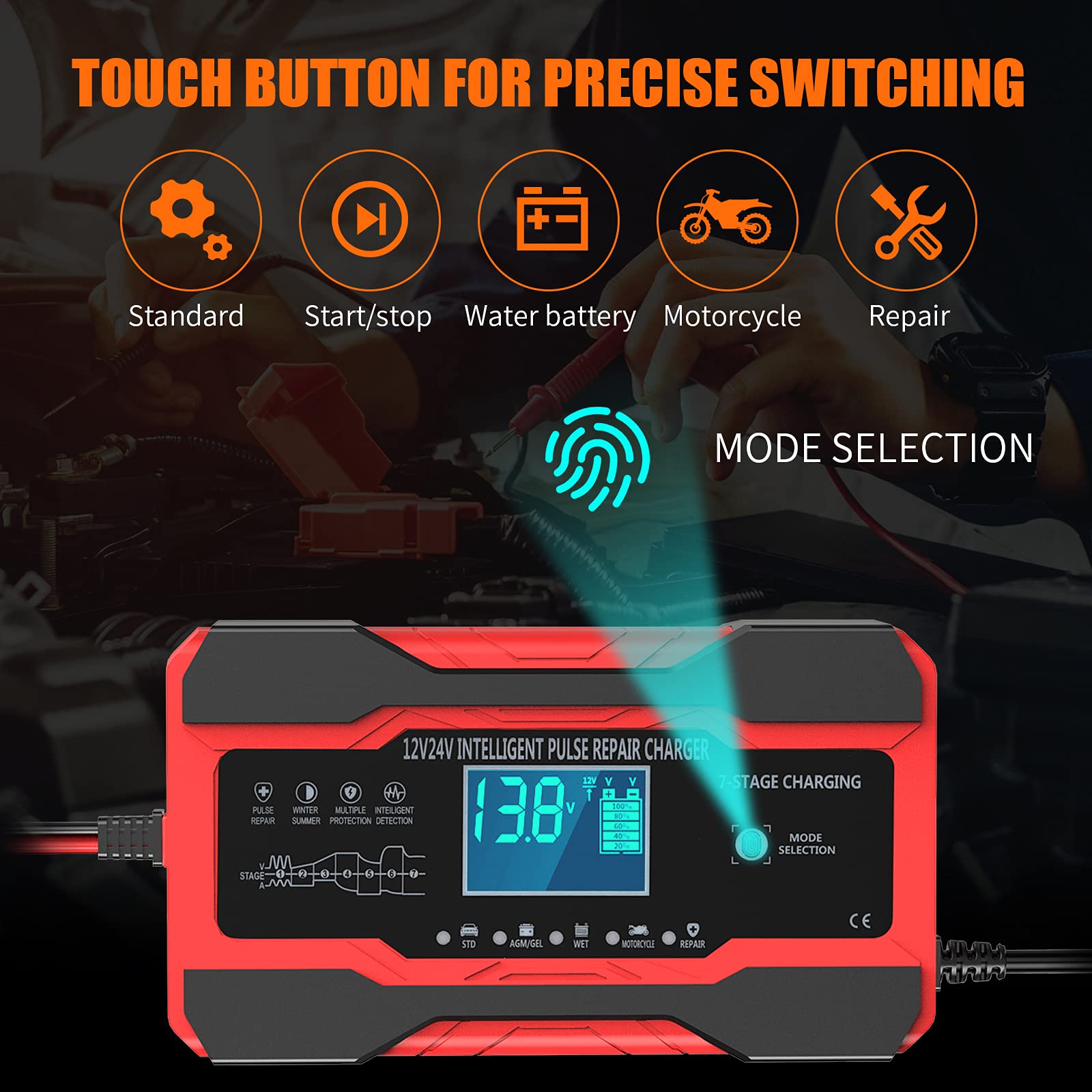 YONHAN charger repair mode helps revive older or idle batteries.