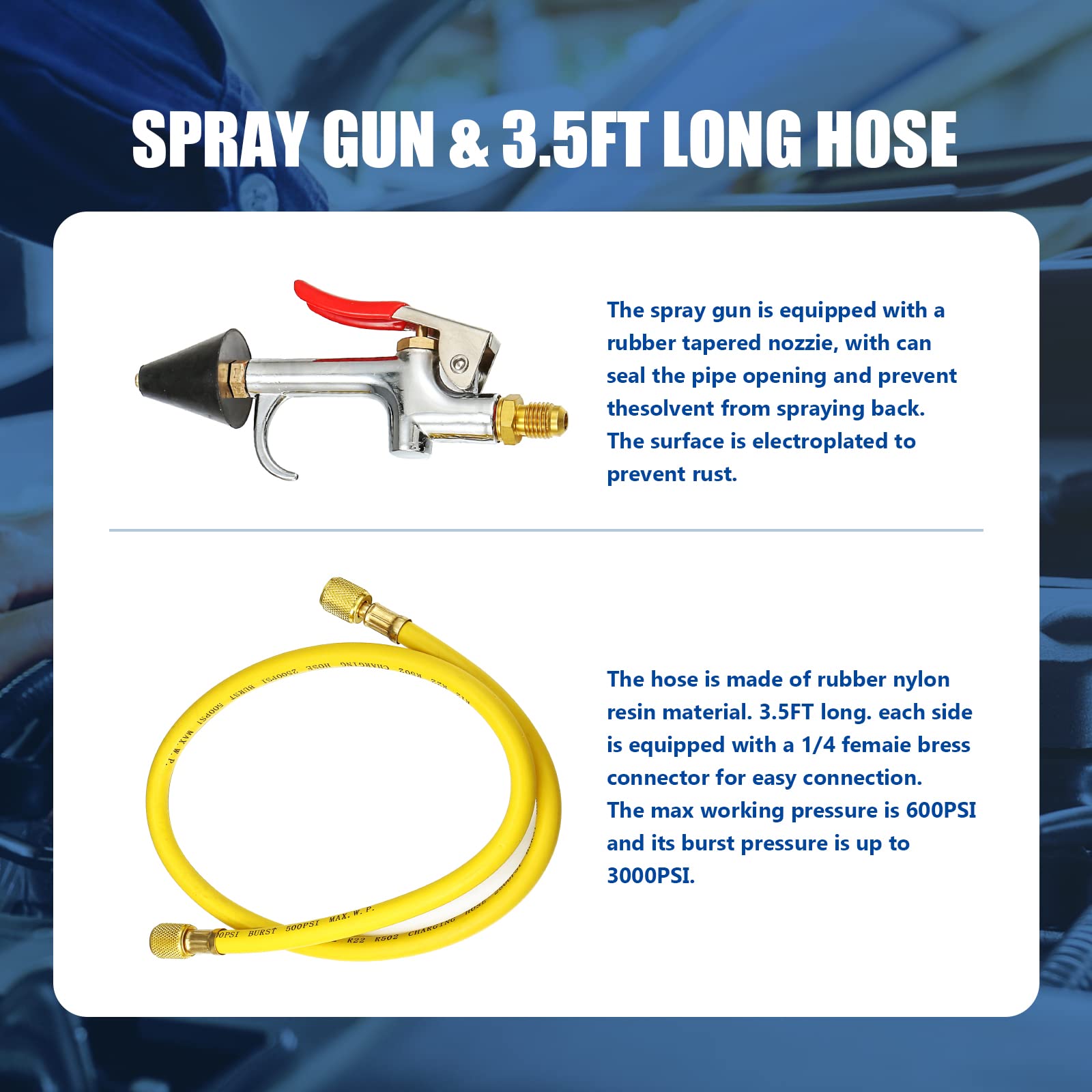 Yonligonju AC Flush Kit ball valve switch provides reliable, corrosion-resistant sealing during use.